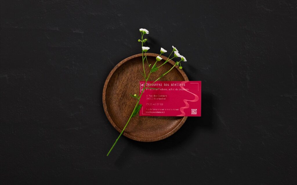Alejandro Camacho Kagayaku Hana fleuriste Ikebana Logo Carte de visite